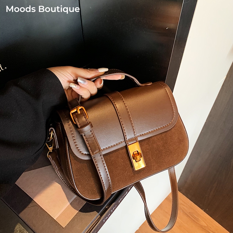Interior Design Elegant - Branded Mini Square Flap Cross Body