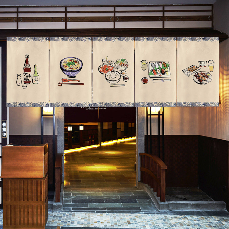 VIKAMA Traditional Noren Curta - đánh giá và giá Interior Design Japan