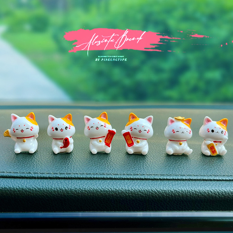 Car Japanese Lucky Cat Ornamen - đánh giá và giá Interior Design Japan
