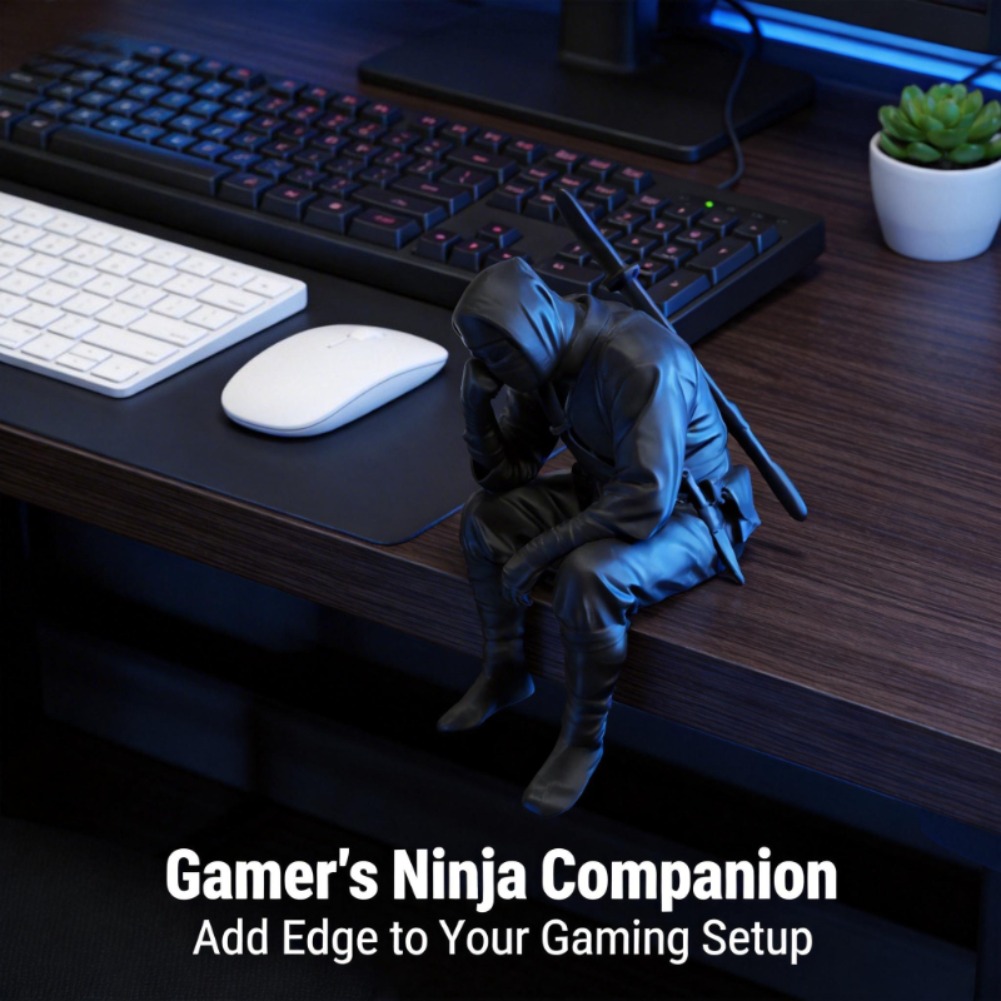 Japanese Seated Ninja Figurine - đánh giá và giá Interior Design Japan