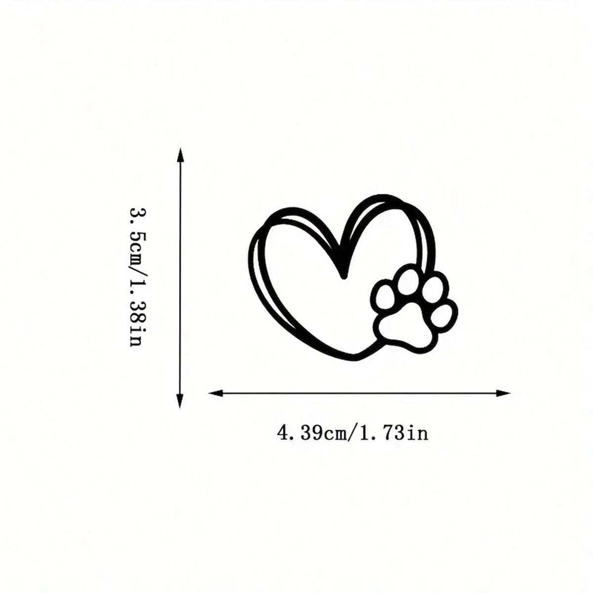 2pcs Heart Paw Print Rearview  - đánh giá và giá Interior Design Journal
